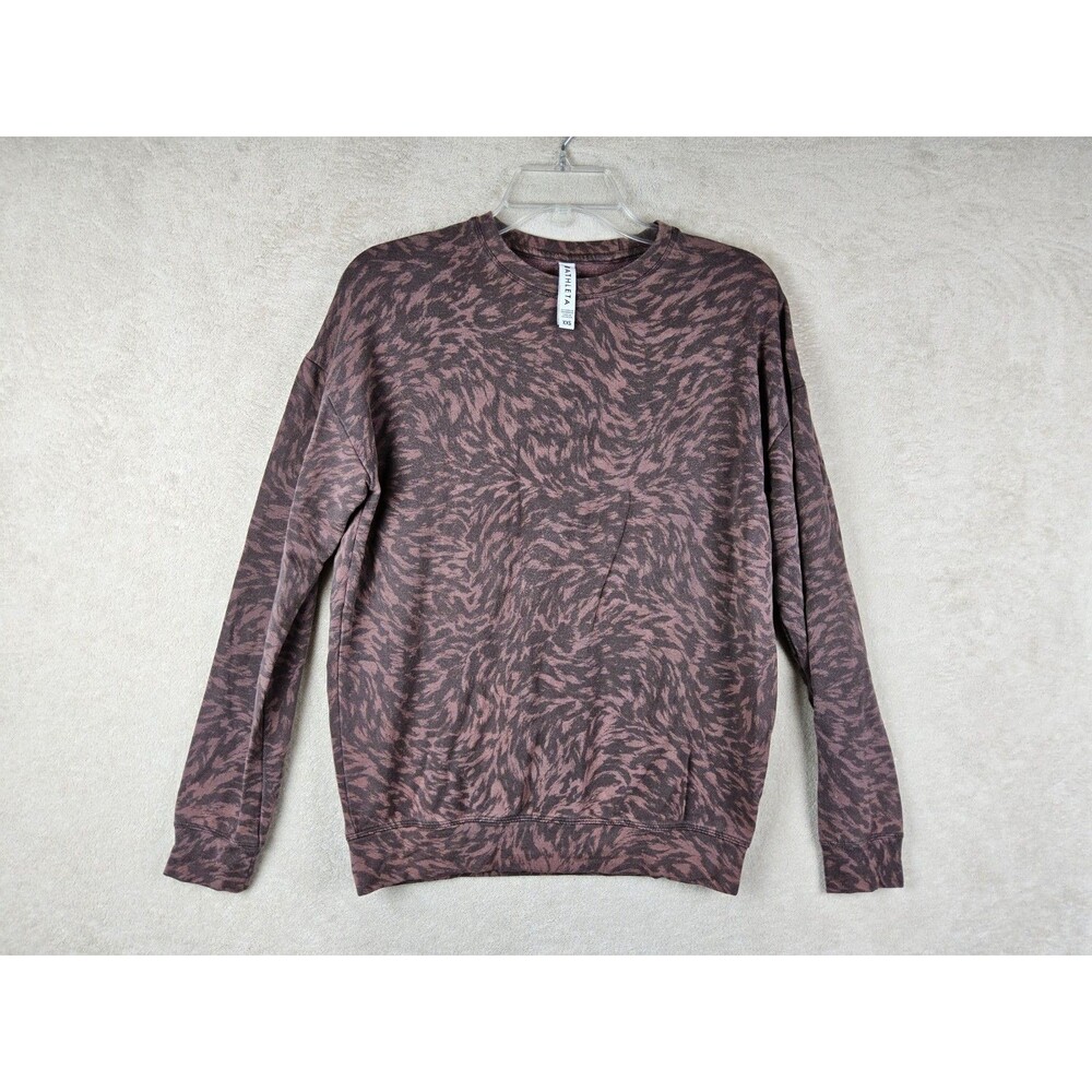 Athleta Women's Pure Luxe Animal Print Sweatshirt Size XXS
